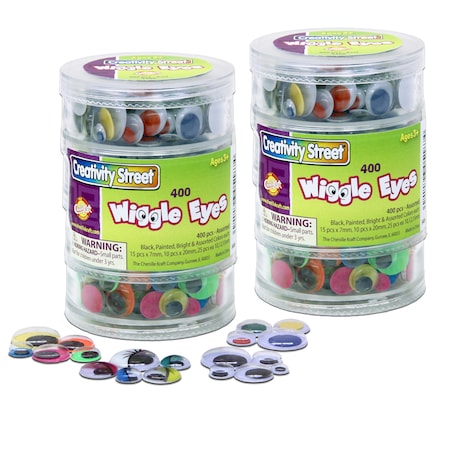 Creativity Street Wiggle Eyes Storage Stacker, Assorted Colors/Sizes, PK800 PAC3409